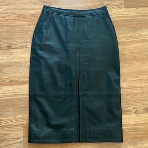 SOLD 100% Leather Skirt